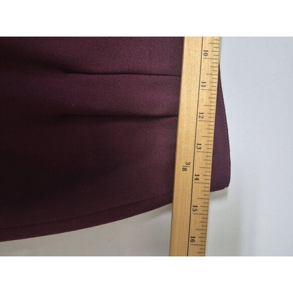 Talbots Women's Size 10  2-Piece Set Burgundy Lacey Blouse And Wool Skirt Set - Picture 15 of 16